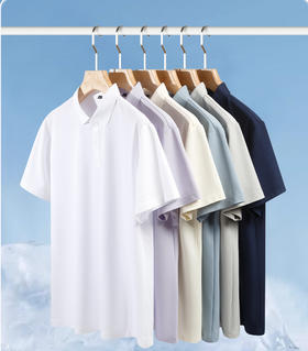 【棉麻纯色翻领短袖POLO衫】夏季新款7A抗菌短袖T恤  男女同款
