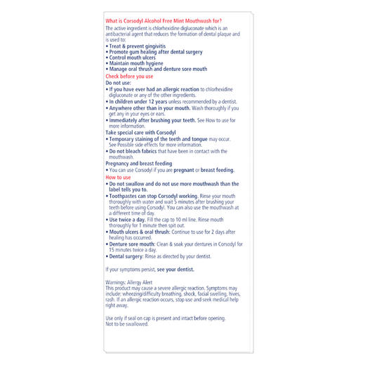 英国Corsodyl 漱口水 300ml 商品图3