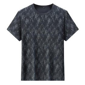 【DWP】大依优型大码短袖T恤圆领体恤加肥加大男士大号透气舒适夏季半袖