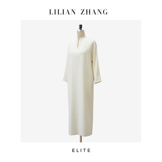 E-“定制”静奢风、都市摩登—— 娴雅 oversize连袖长连衣裙 2401240 商品图3
