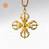玺匠金铺《足金古法十字金刚杵》足金9999黄金吊坠 吉祥饰品挂件 商品缩略图4