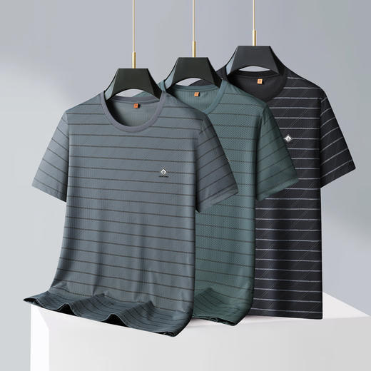 【DWP】大依优型大码短袖T恤圆领体恤加肥加大男士大号透气舒适夏季半袖 商品图1