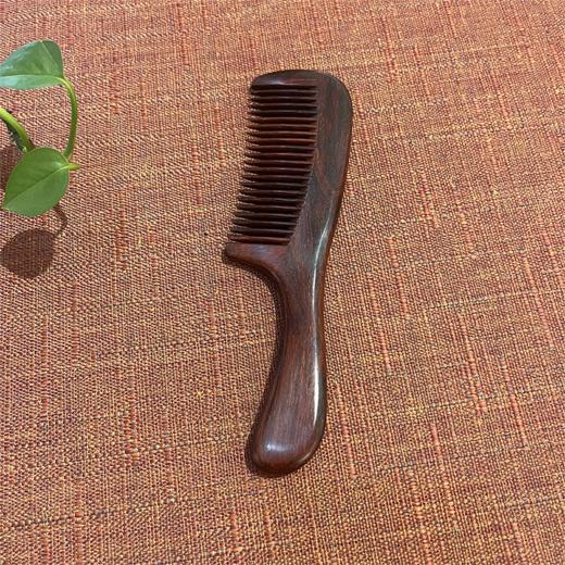 16cm小叶紫檀素手柄梳 商品图0