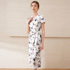 【古典水墨晕染印花】EITIE爱特爱新中式收腰连衣裙2025夏季新款B2507660 商品缩略图2