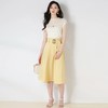 【高货sh】全新升级【铂金会员165/天猫219/差价54】(02543) 洛诗琳25春夏新款赫本罗马假日复古气质a字腰带半身裙 商品缩略图4