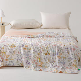 顶柔【自用送人好品】 奶酪雪糍有机竹粹印花软凉被3.0-BX2249