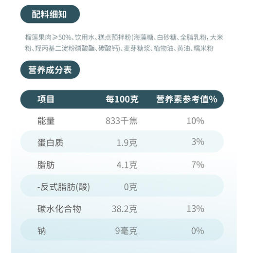 【顺丰包邮】榴芒一刻 金枕榴莲泡泡 60g 多规格组合 商品图7