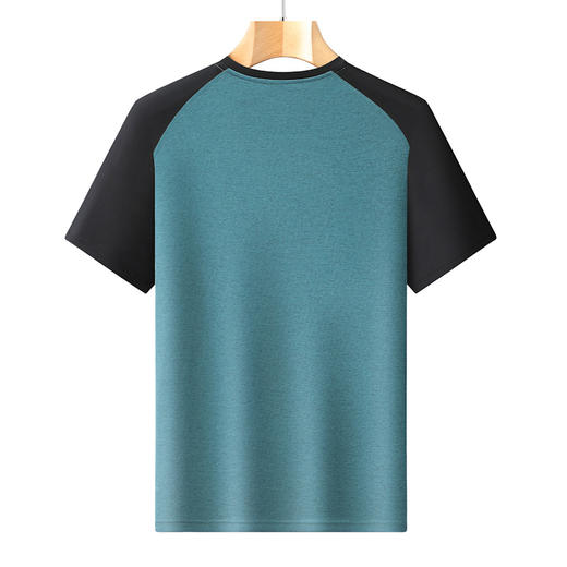 【速干】【DH】大依优型大码短袖T恤圆领加肥加大男士大号透气舒适夏季半袖上衣 商品图5