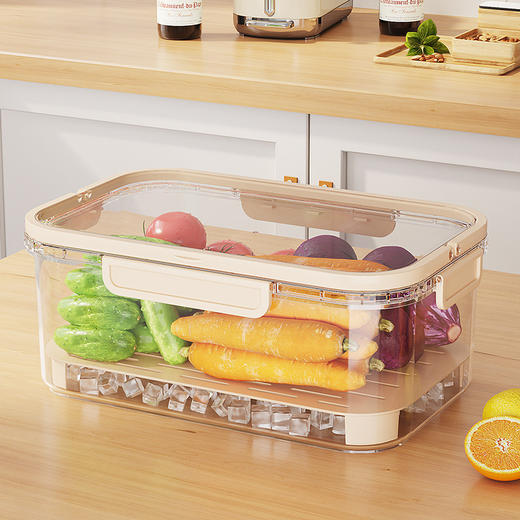 手提便携保鲜盒 出户外春游便当 盒学生水果密封盒食品级冰箱携带 商品图2