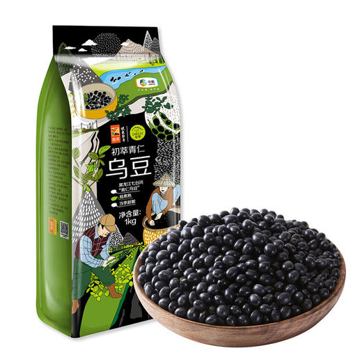 中粮初萃青仁乌豆1kg 商品图1
