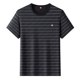 【DWP】大依优型大码短袖T恤圆领体恤加肥加大男士大号透气舒适夏季半袖