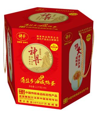 神丹特大薄盐多油青壳咸鸭蛋30枚 商品图0