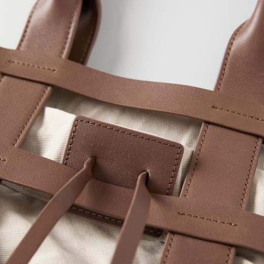 ROMI STUDIO“法式复古”镂空编织百搭单肩手提包含抽绳收纳袋B3648 商品图4