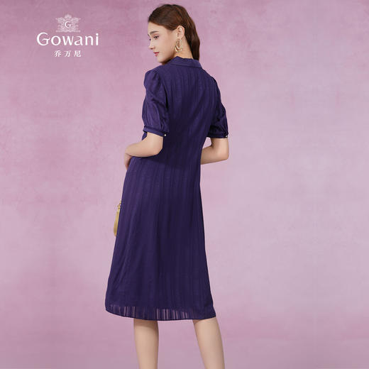 乔万尼真丝连衣裙新款 100%桑蚕丝提花缎EM2E765 商品图4