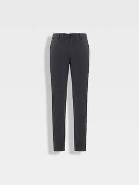 callisto深灰弹力直筒休闲裤