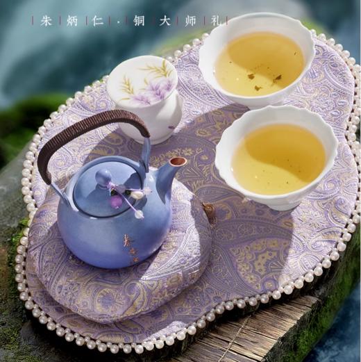 朱炳仁·铜-春意浓茶礼， 国大师监制，灵感源于紫藤花开的诗意 商品图6