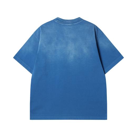 T3167夏季高级感新款美式刺绣字母花朵圆领短袖T恤百搭情侣设计感上衣 商品图5