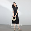 【专属特价】熙世界通勤风假两件连衣裙女2025夏季新款气质收腰圆领泡泡袖裙子 商品缩略图2
