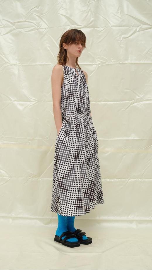 主题印花无袖连衣裙 商品图0