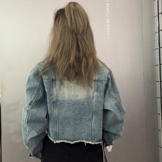 ZS下摆毛须边个性牛仔外套41228春季335071142485 商品图1