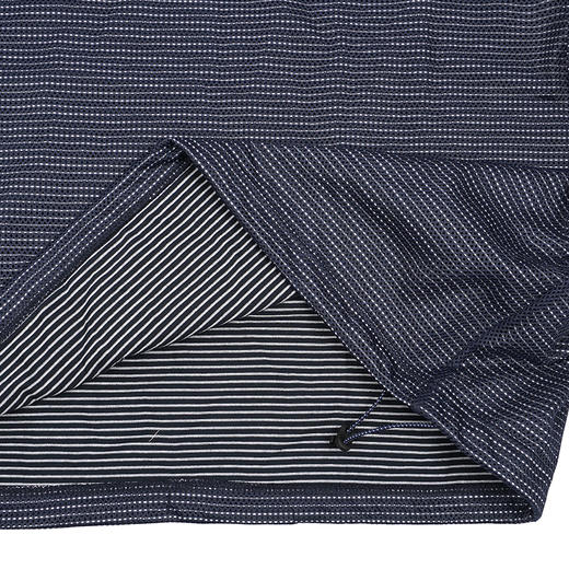 is-ness BALLOON BORDER LAYERED MESH天竺棉网眼拼接透气廓形T恤 商品图2