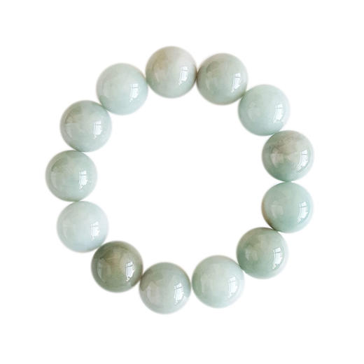 【天然正品】天然细腻无裂纹约18.0MM糯种翡翠圆珠手串男士现售价:1180!特价050425AH19 商品图0