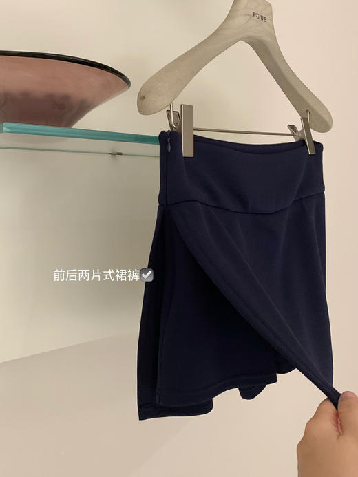 【GZ】无忧购韩系慵懒风盐系休闲圆领短袖T恤+高腰短裙半身裙套装(配披肩)W5218#(截单后7天发货) 商品图11