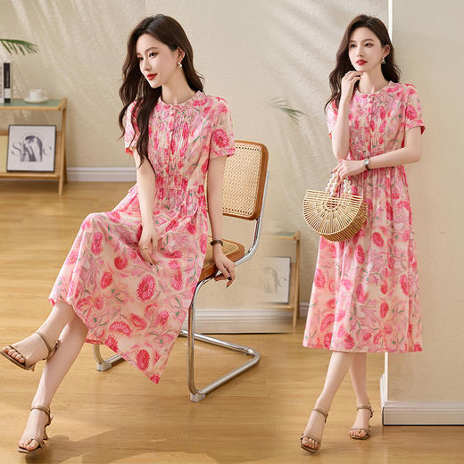 时尚潮流，气质收腰连衣裙HR-NYMYZ2808 商品图1