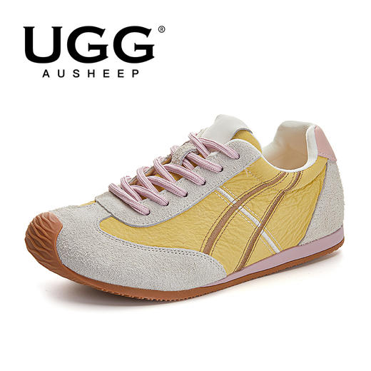 澳洲UGG拼接真皮女鞋百搭德训鞋 商品图5
