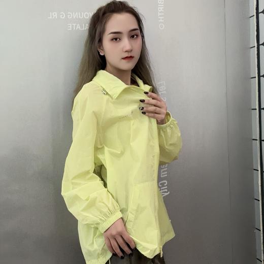 MZ立领抽绳大口袋风衣外套（绿）春季951010170321 商品图2