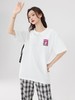 工厂直促价【100%棉】情侣（草莓熊女孩-侧标）柯式印花短袖T恤-喜出 商品缩略图0