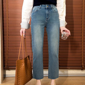 良木礼阔腿烟管牛仔裤(2329)