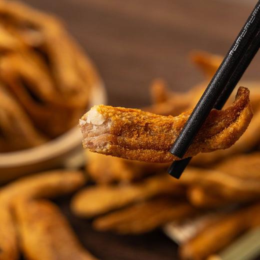 自营（月亮湾）-青岛香酥猪肉条100g/袋 肥二瘦八脂渣 油炸五花肉零食 商品图2