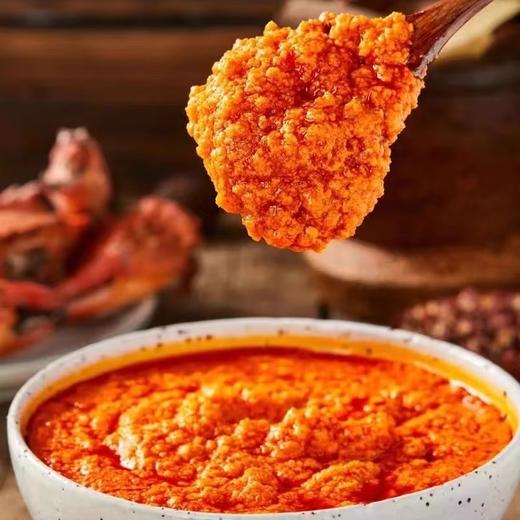 【百搭下饭❗️油浸蟹黄酱】蟹黄酱拌面拌饭口口满足，螃蟹粉蟹肉纯蟹膏酱料，下饭酱拌饭拌面鲜香螃蟹酱罐头L 商品图3