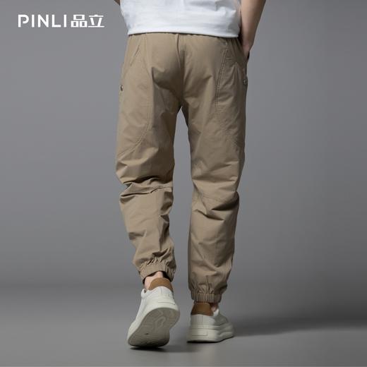 PINLI品立2025夏季新款男士宽松束脚工装裤潮牌百搭直筒休闲长裤GD252117348 商品图2