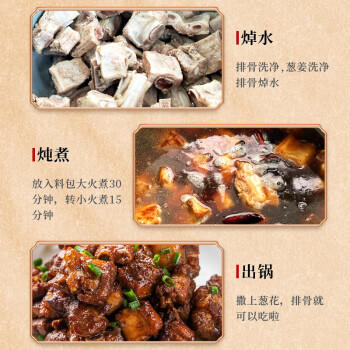 吉得利炖肉卤料包15g*14 独立纱布袋卤猪蹄卤排骨卤酱牛肉 商品图6