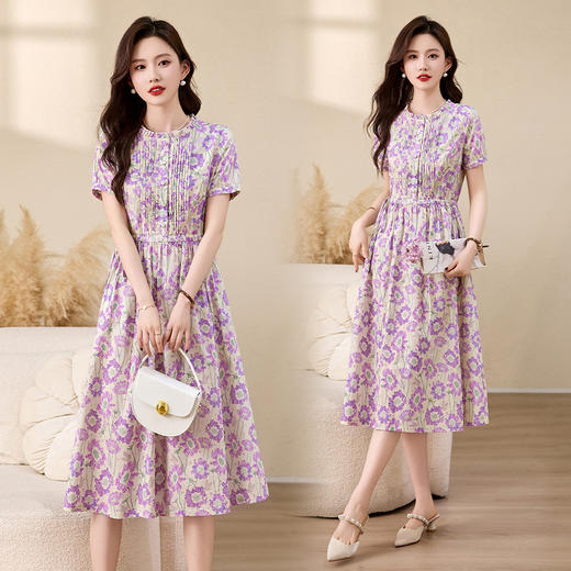 时尚潮流，气质收腰连衣裙HR-NYMYZ2808 商品图2