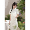 鹿向南「山月浪漫」新中式连衣裙2025新款女夏季国风旗袍短袖裙子 商品缩略图1