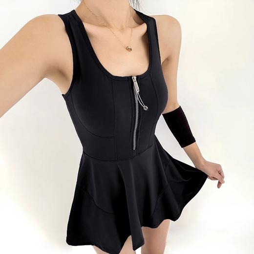 跃牌【瑜堂系列】拉链连体运动裙防走光打底户外跑步健身运动连衣裙JYMQ041 商品图3