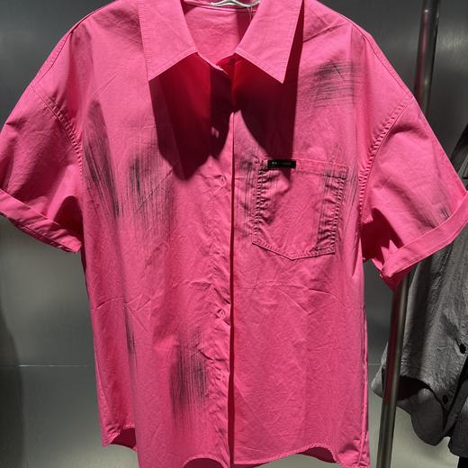 MZ单口袋刷漆短袖衬衫（红）夏季952080150321 商品图3