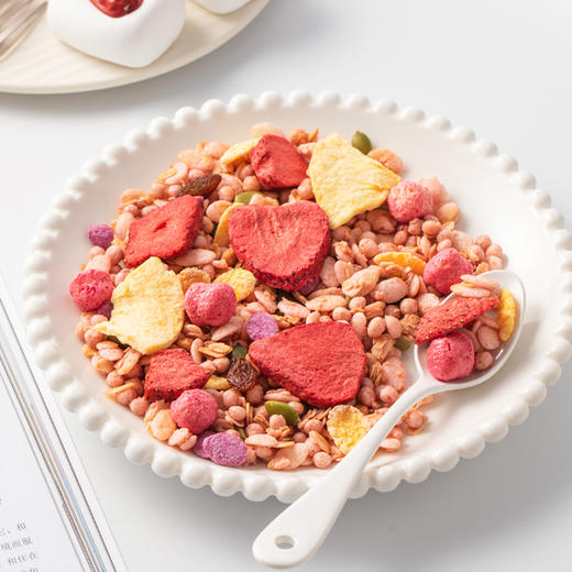 好麦多草莓缤纷益生元水果麦片220g*2袋装 商品图1