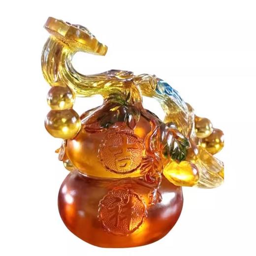 琉璃葫芦如意吉祥风水摆件居家玄关办公摆放乔迁搬家祝寿送礼【不支持补差，非质量问题不退不换】S 商品图6