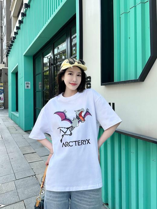 茑家限定小恐龙印花短袖T恤 商品图1