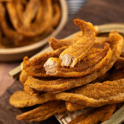 自营（月亮湾）-青岛香酥猪肉条100g/袋 肥二瘦八脂渣 油炸五花肉零食 商品图1