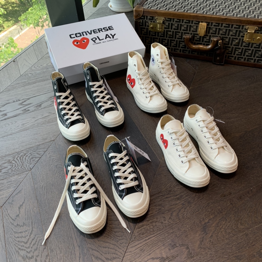 匡威川久保玲~ 黑 白两款到齐，川久保玲 偏大一码