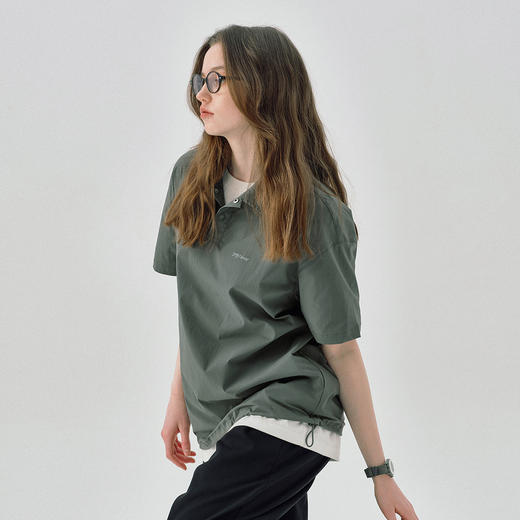 714street凉感速干衣防晒POLO衫男2025夏季轻薄透气半拉链短袖T恤 商品图3