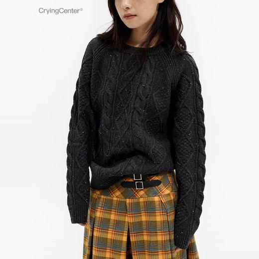 CryingCenter 彩色点纱麻花复古卫衣 哭喊中心 商品图2