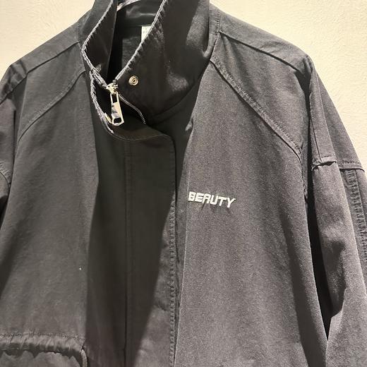 ZB工装腰部抽绳梭织外套（黑）春季251070170321 商品图3