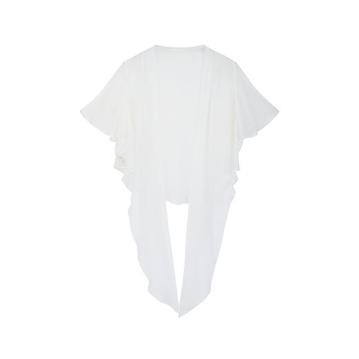 【林栖设计小店】小凉衫真丝衫白色花边优雅2025夏季新品披肩开衫空调衫女1952049 商品图6