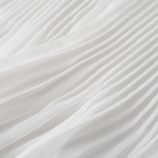 【林栖设计小店】褶皱真丝衫宽松气质显瘦2025夏季新品花仙子上衣衬衫女装1952042 商品图3